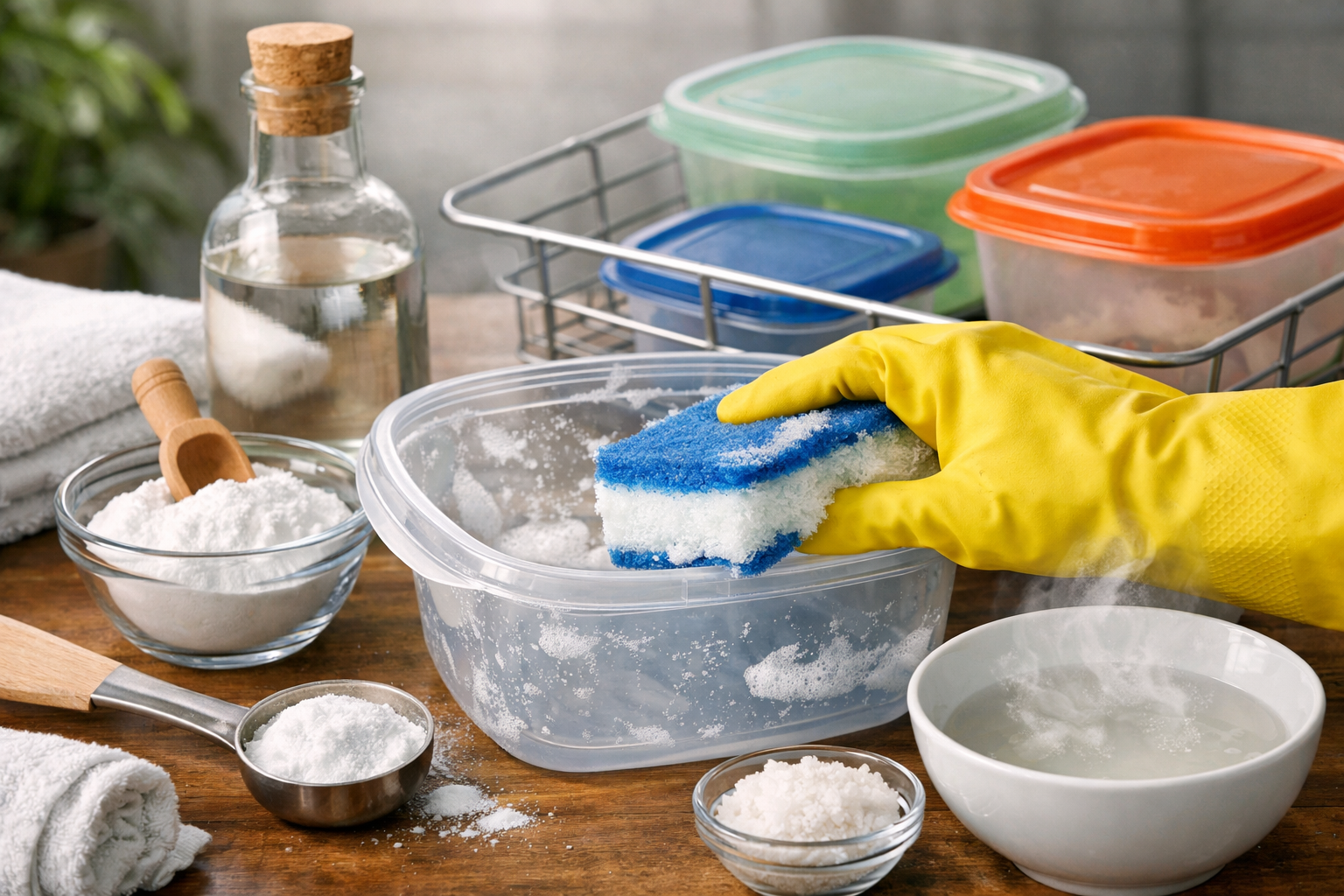 Как веднъж завинаги да се отървете от разпространената миризма на храна в пластмасовите контейнери